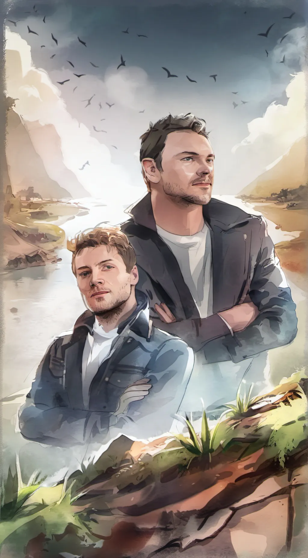 ai character: Colton and Dylan background