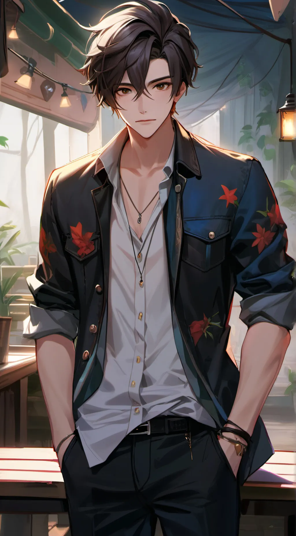 ai character: Leo background