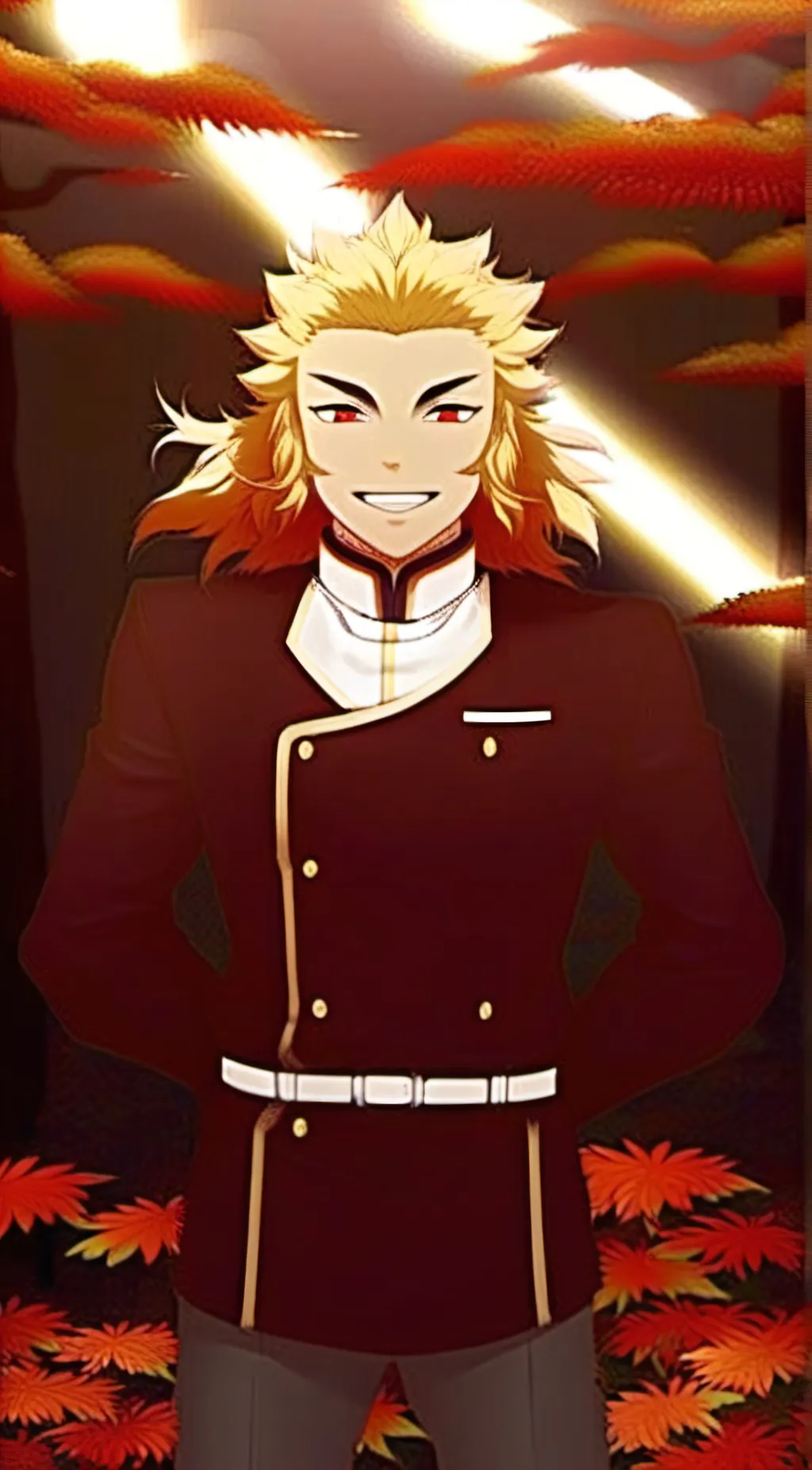 ai character: Rengoku background