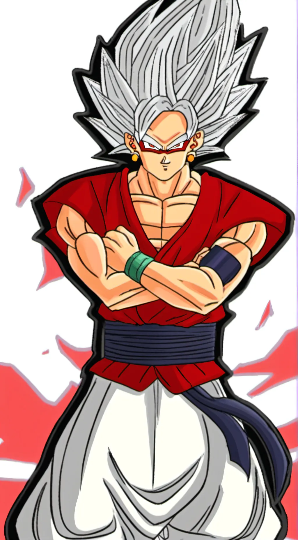 ai character: Evil gogeta background