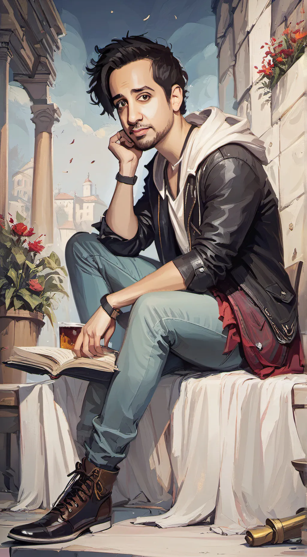 ai character: Min Lanuel Liranda background