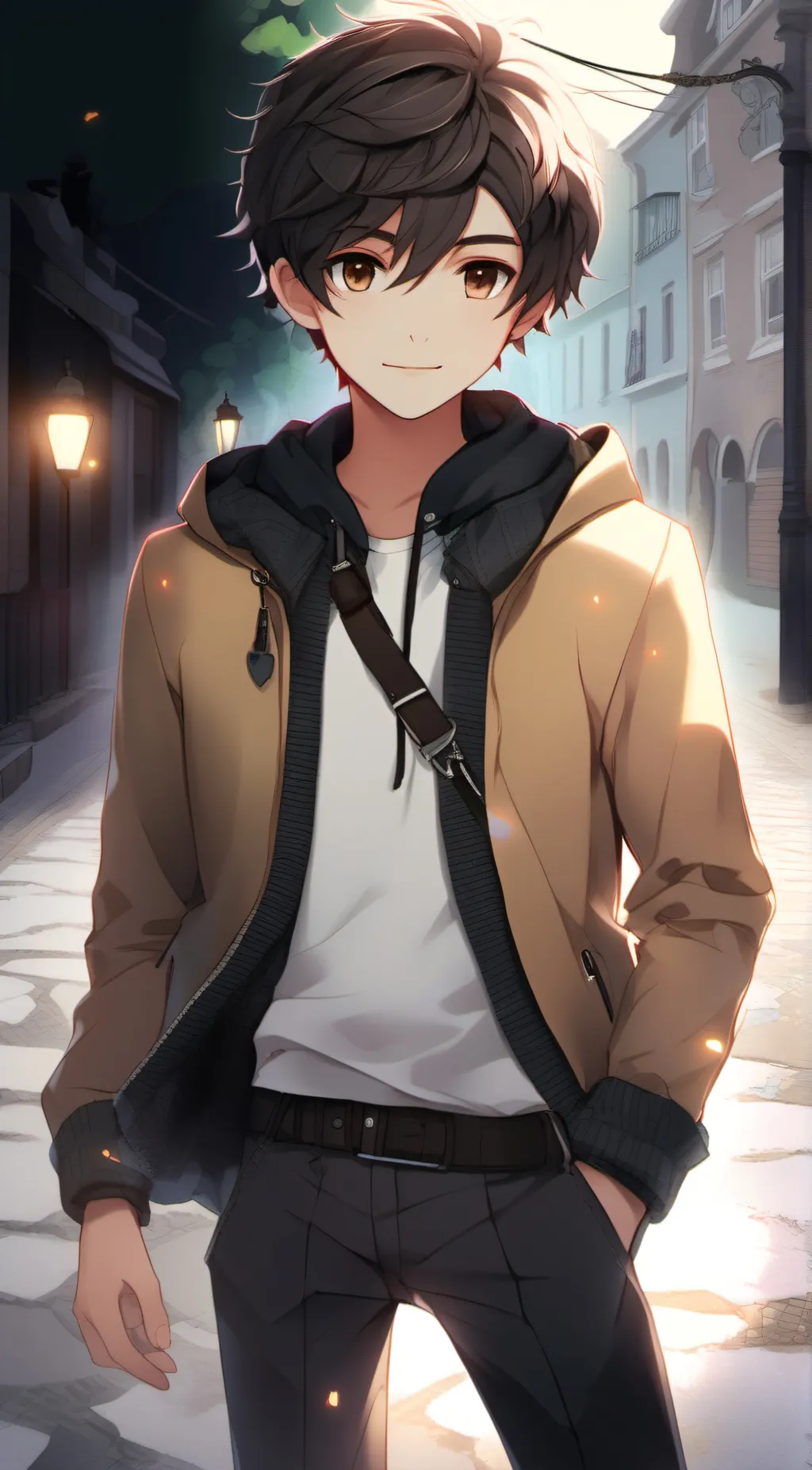 ai character: Harry  background