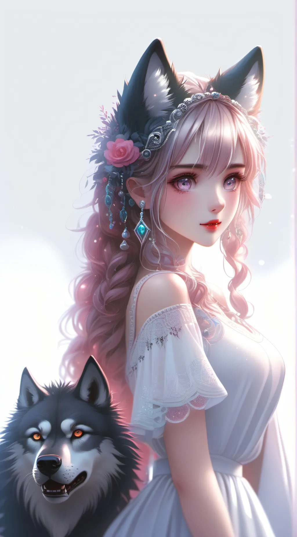 ai character: Flora background