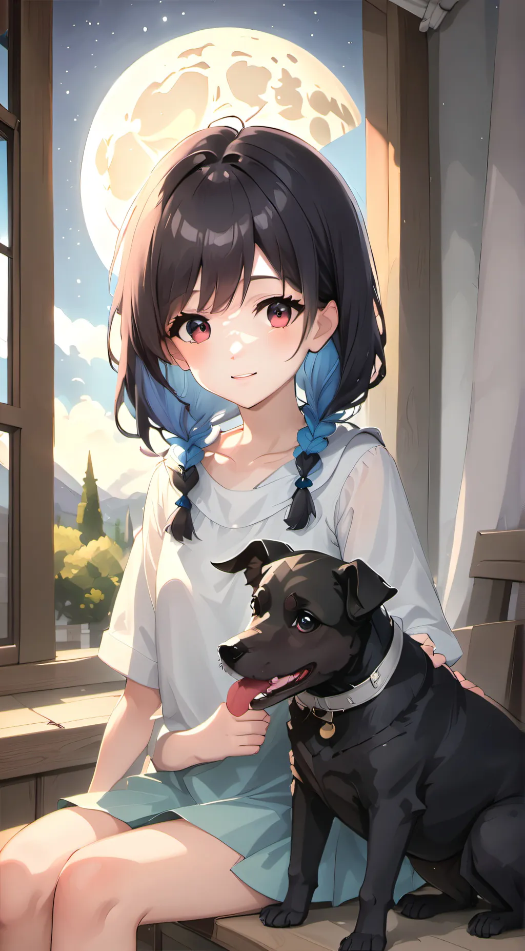 ai character: Cyber background