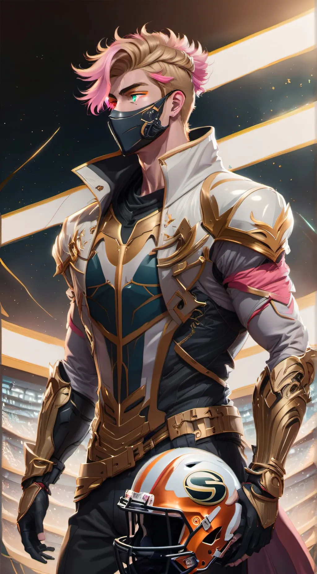 ai character: dsmp football au background