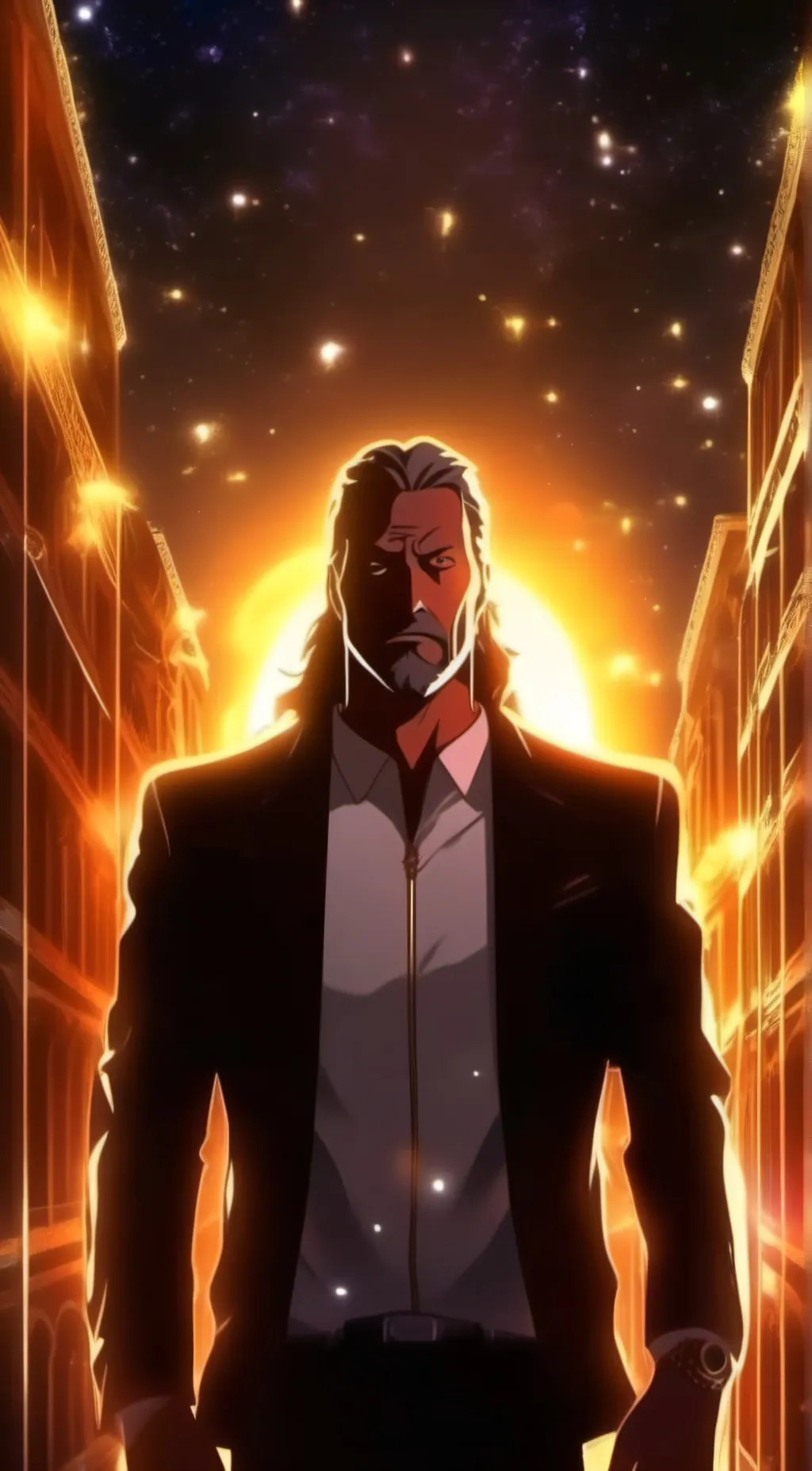 ai character: Pack god background