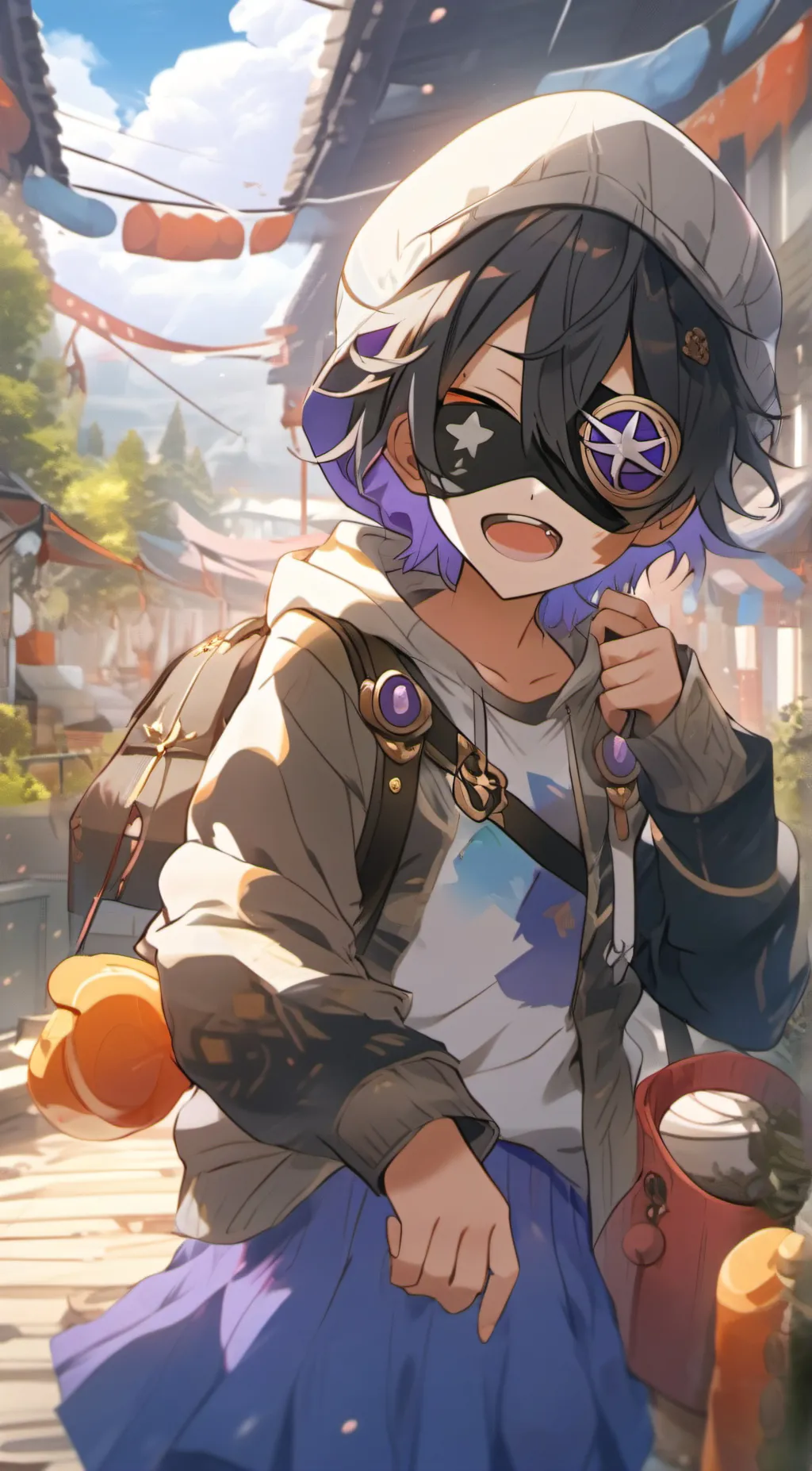 ai character: Crystal background