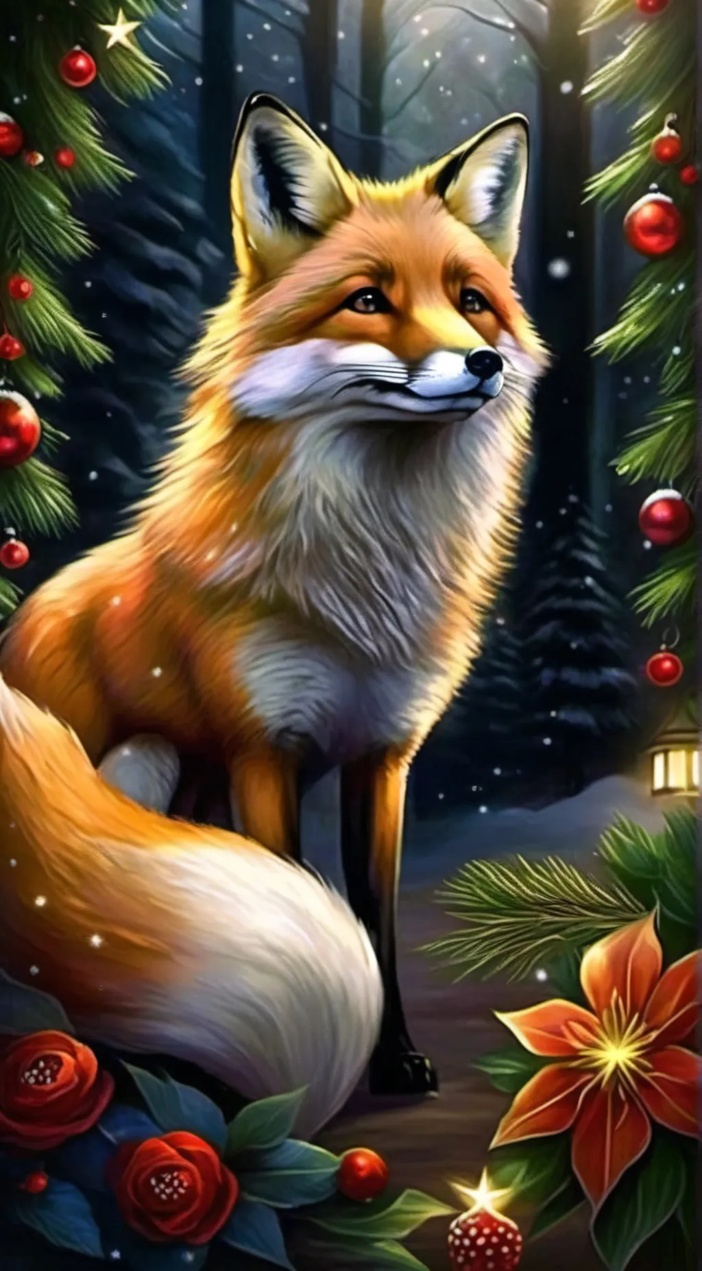 ai character: Glow background