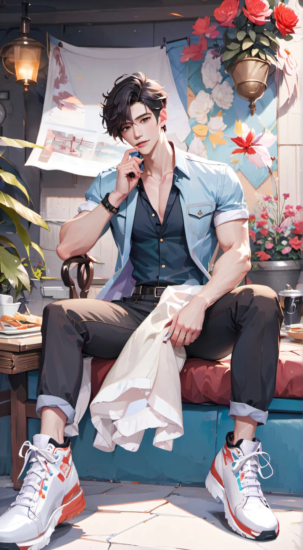 ai character: Max background