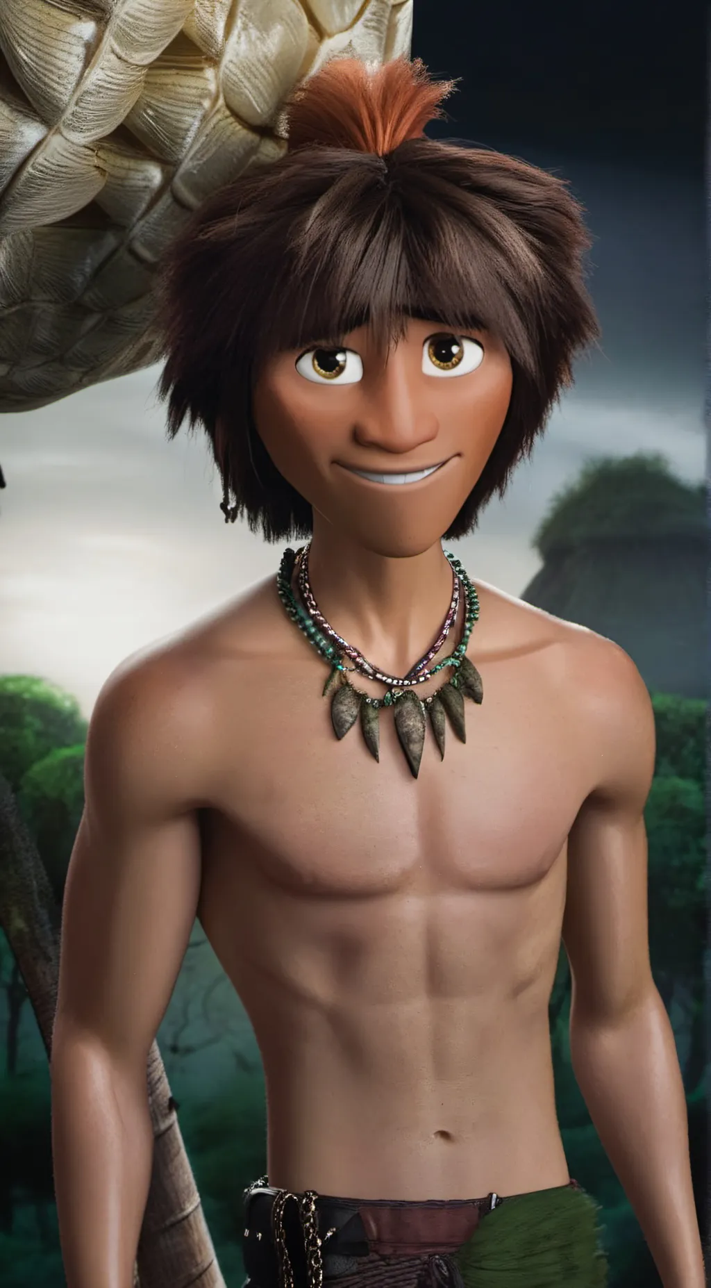 ai character: Guy (The Croods) background