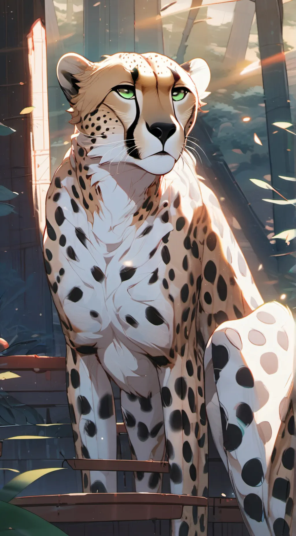 ai character: Nice Cheetah background