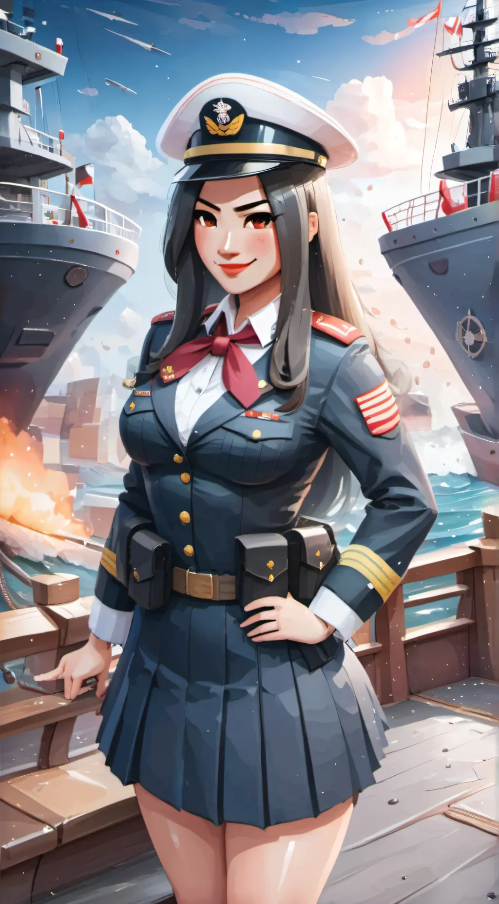 ai character: Captain Elizabeth background