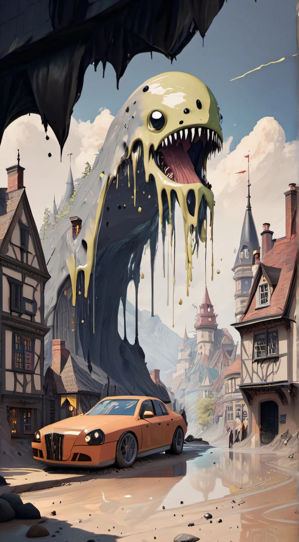 ai character: Slime monster background