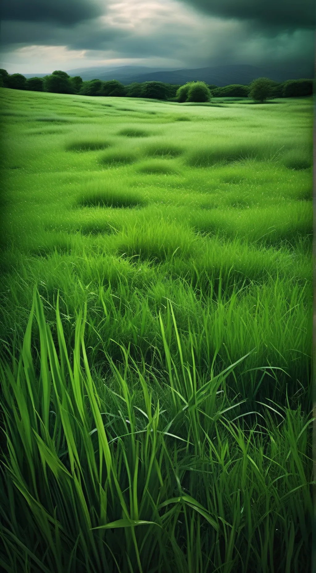 ai character: grass background