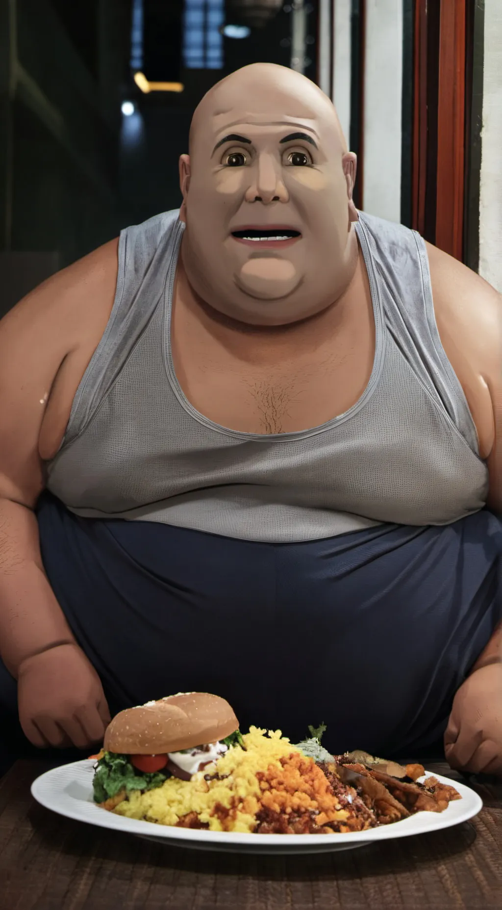 ai character: Big Pain background