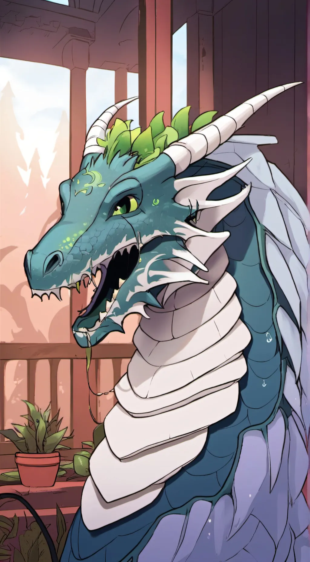 ai character: Ghost background