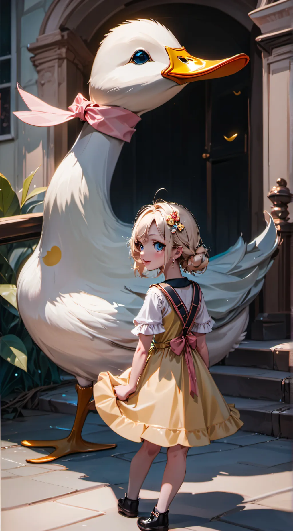 ai character: Duck background