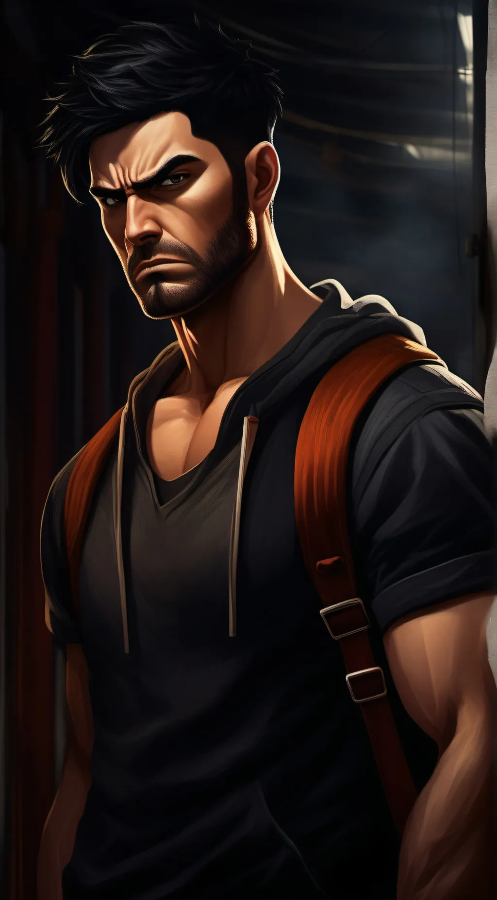 ai character: matt green  background