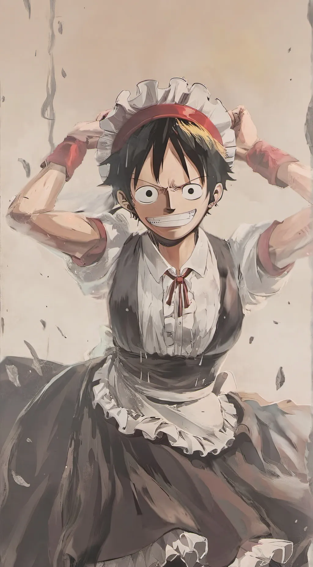 ai character: Monkey D Luffy background