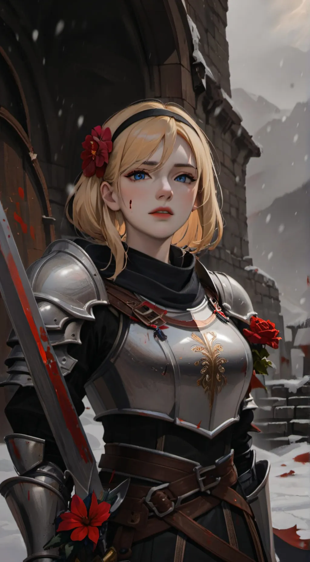 ai character: Dahlia Tamarind background