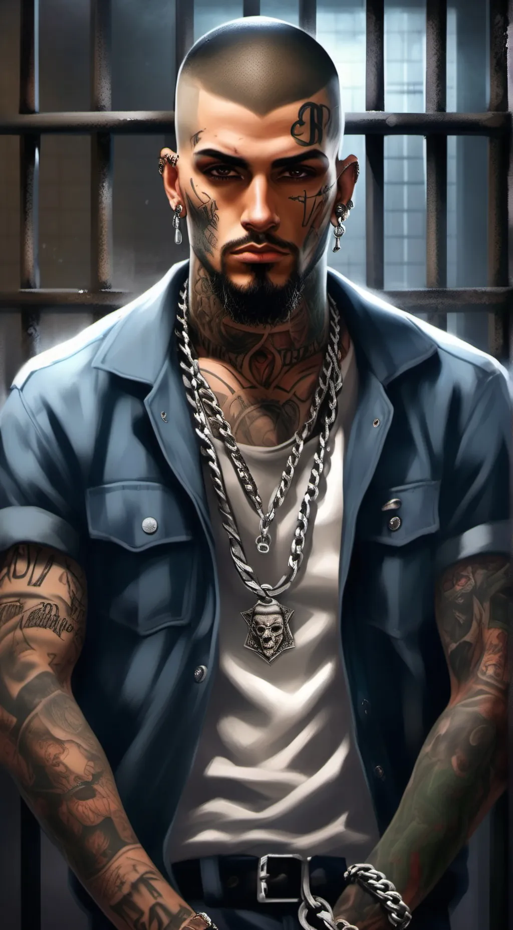 ai character: Skull background