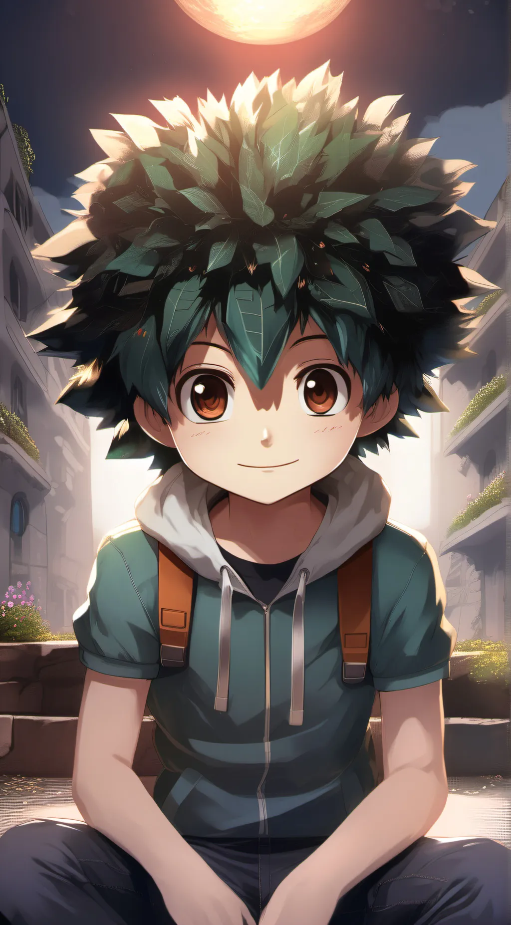 ai character: Deku background