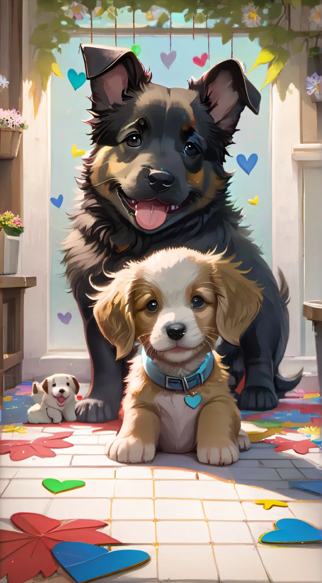 ai character: Puppy  background