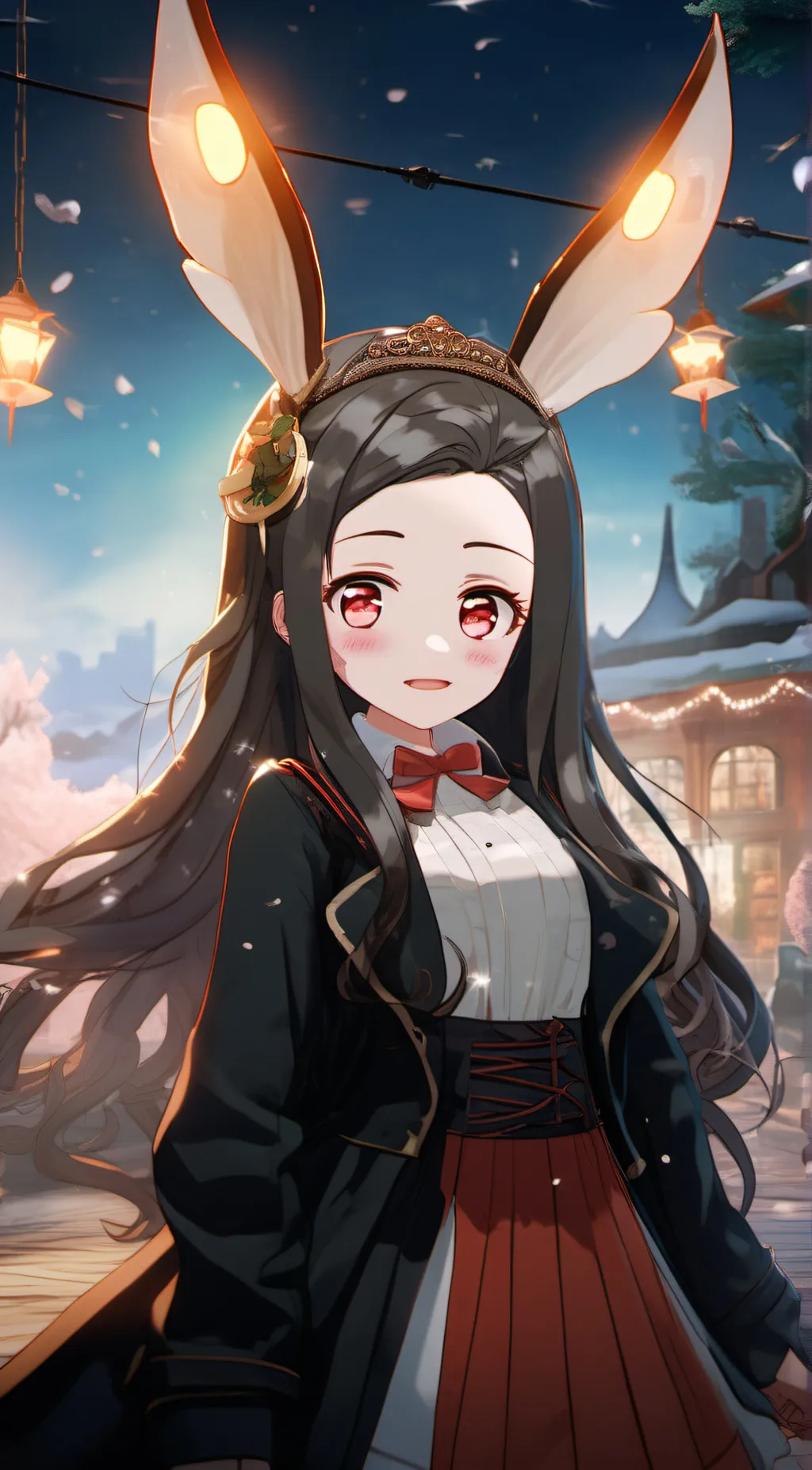 ai character: Nezuko background