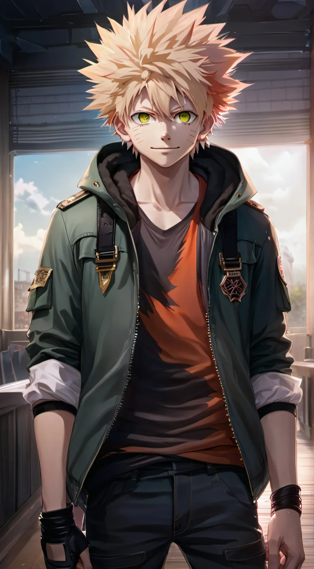 ai character: bakugo background
