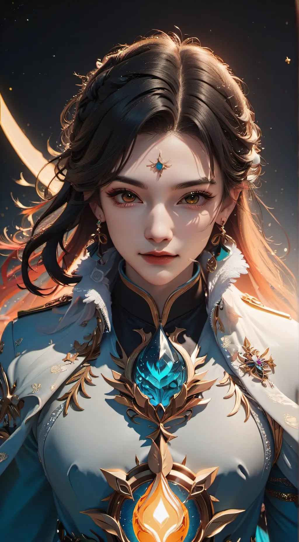 ai character: Okorom Angelica background