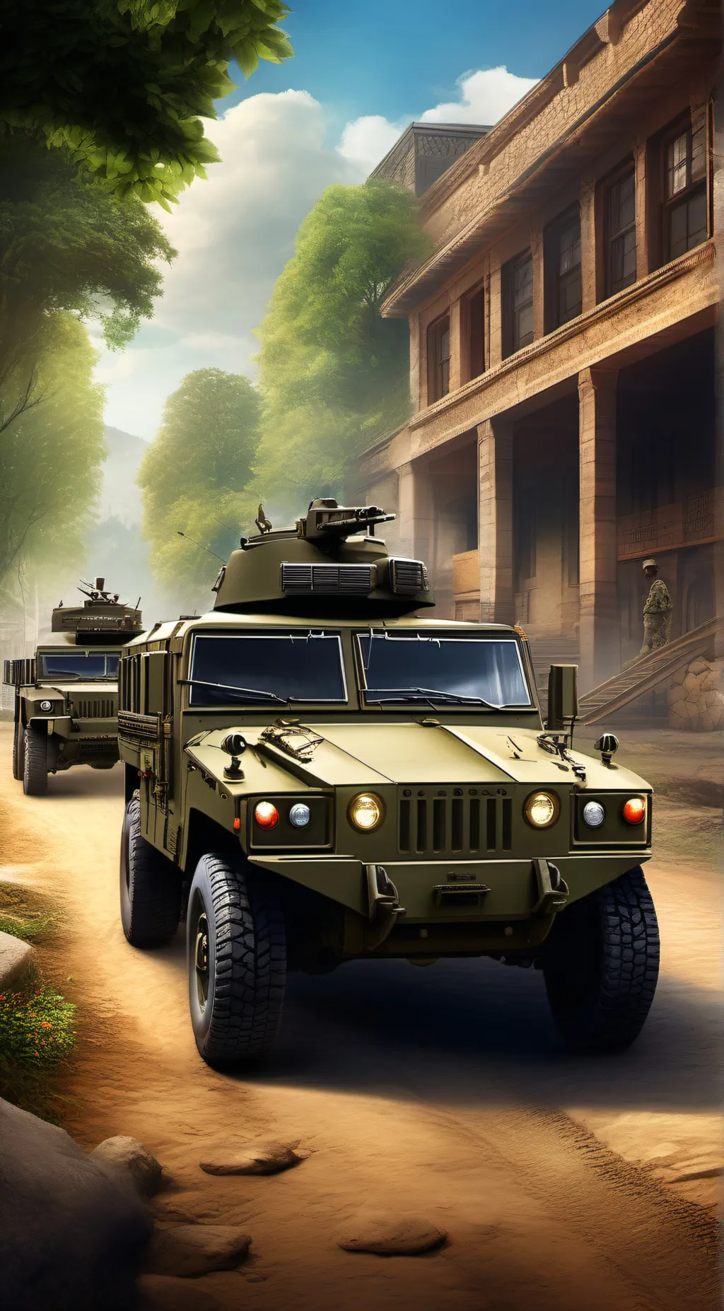 ai character: ram head rampage background