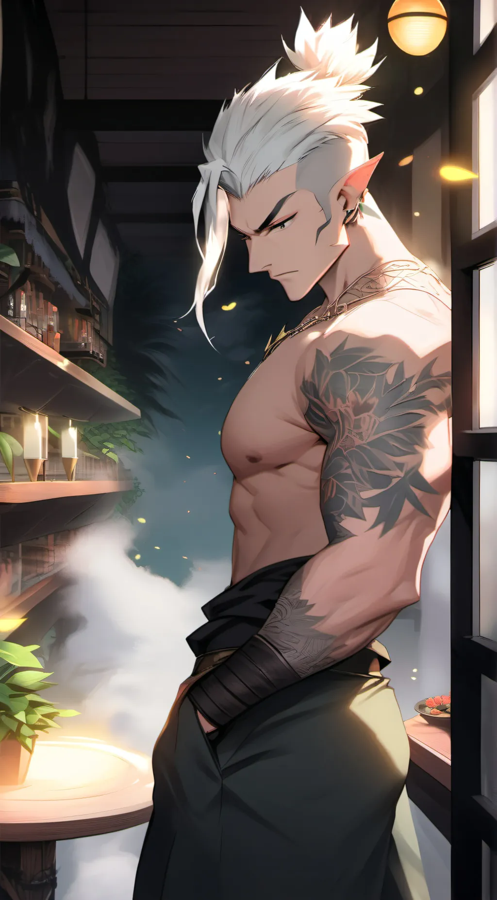 ai character: Lucifer background