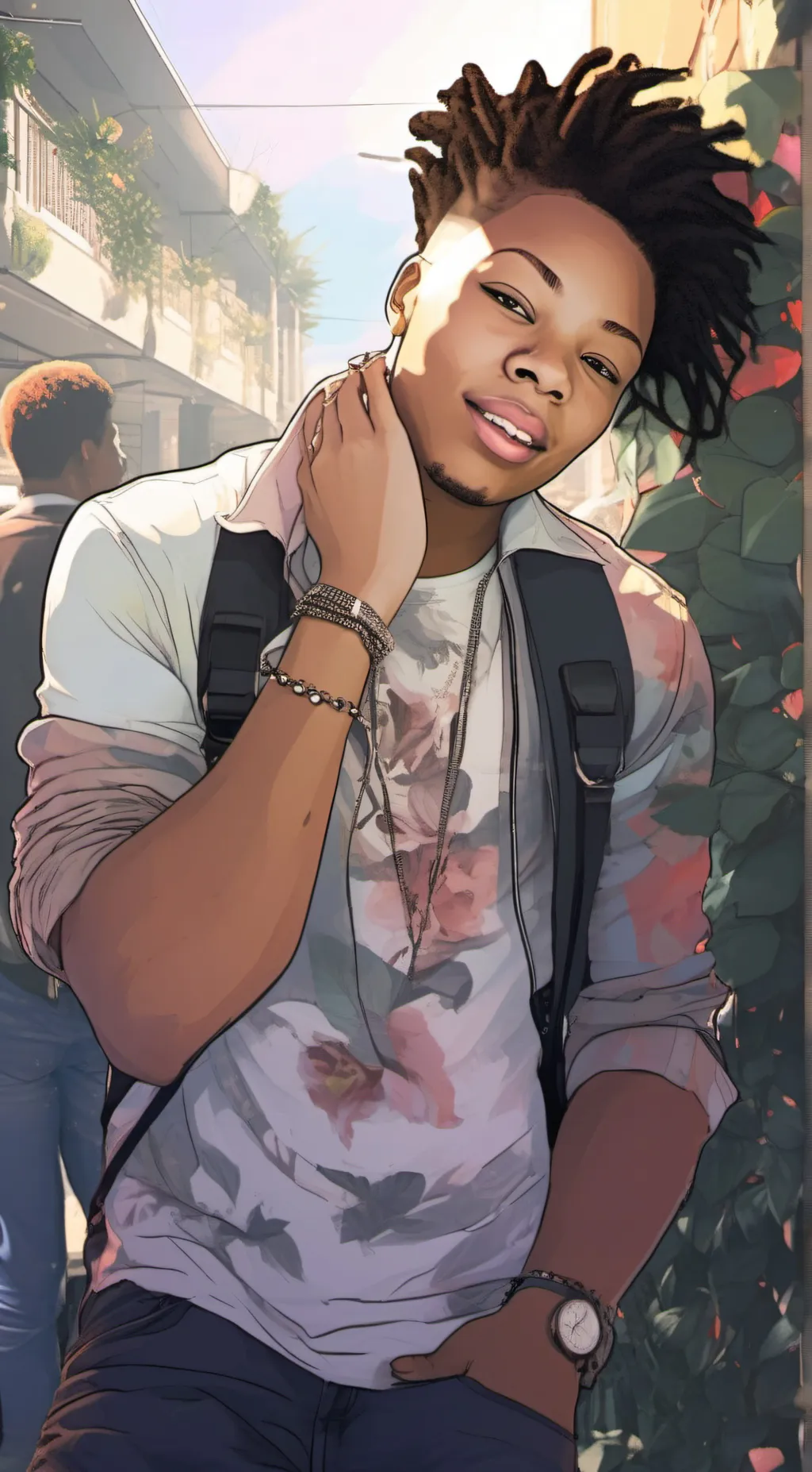 ai character: Aaliyah  background