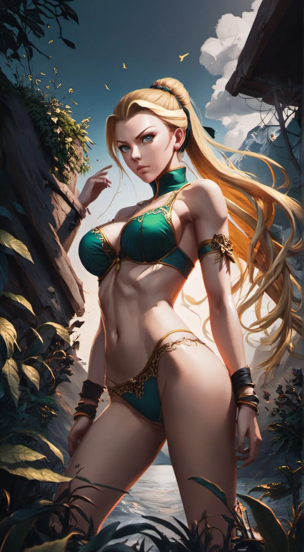 ai character: Cammy White background