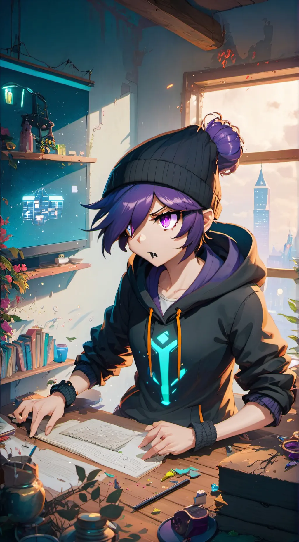 Talkie AI - Chat with Uzi (hacker)