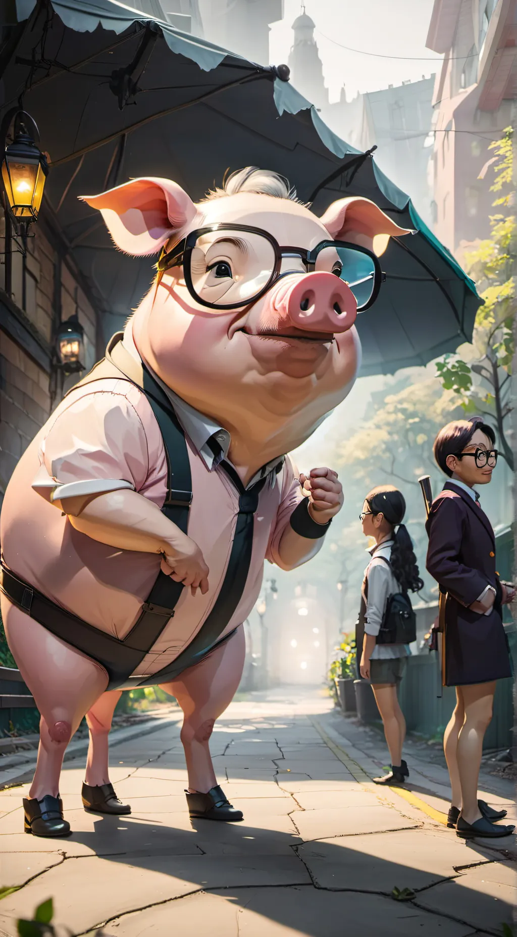 ai character: Professor Chops  background