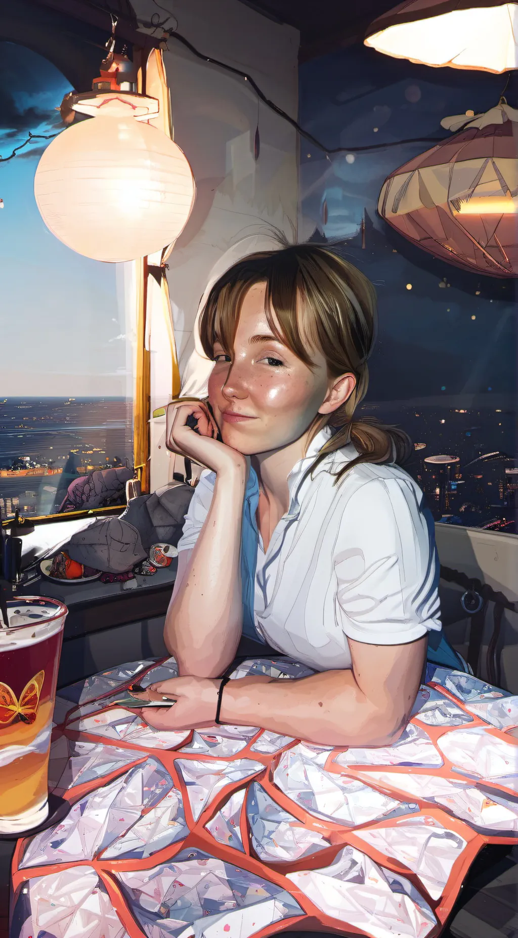 ai character: Maëlle  background