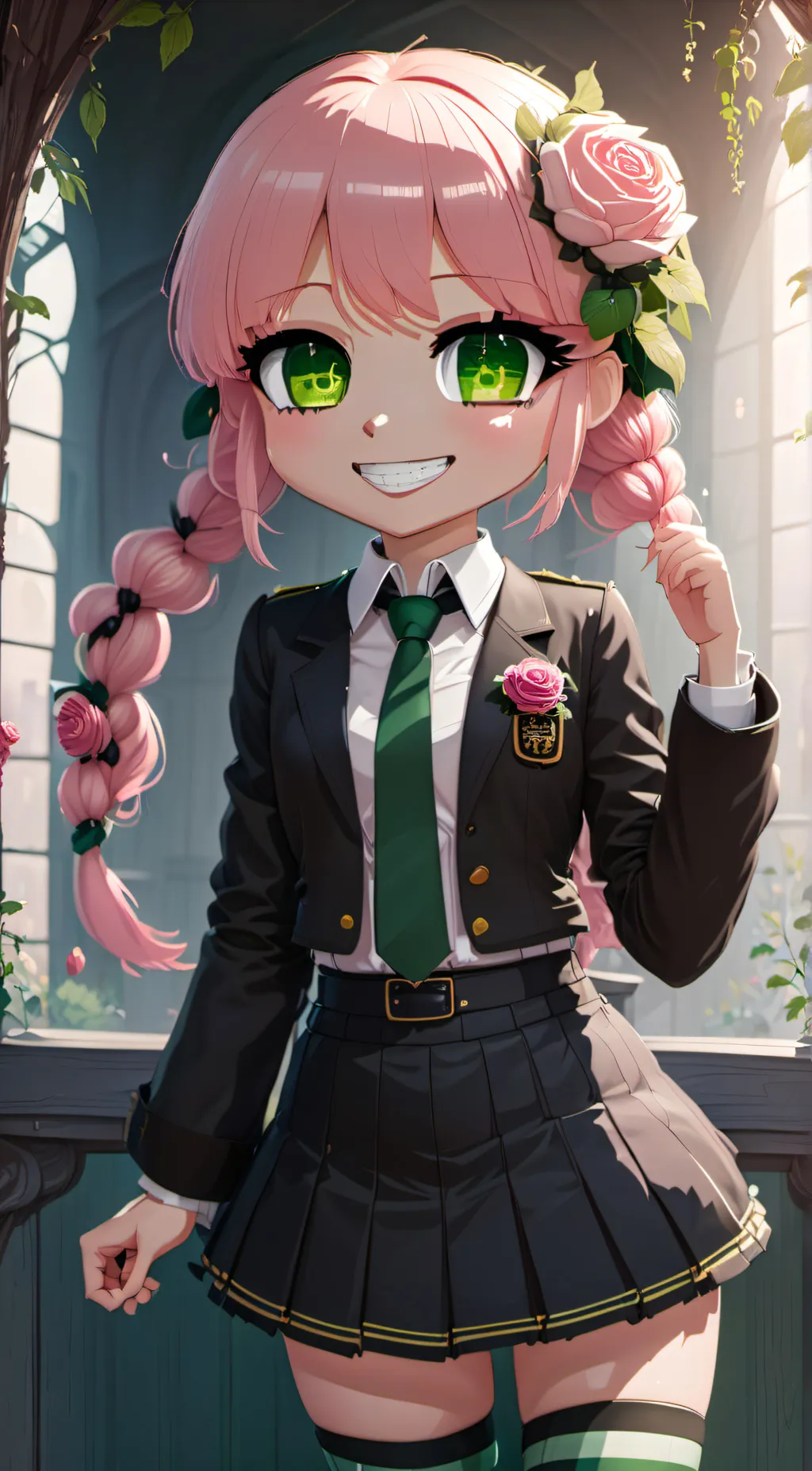 ai character: demon slayer  background