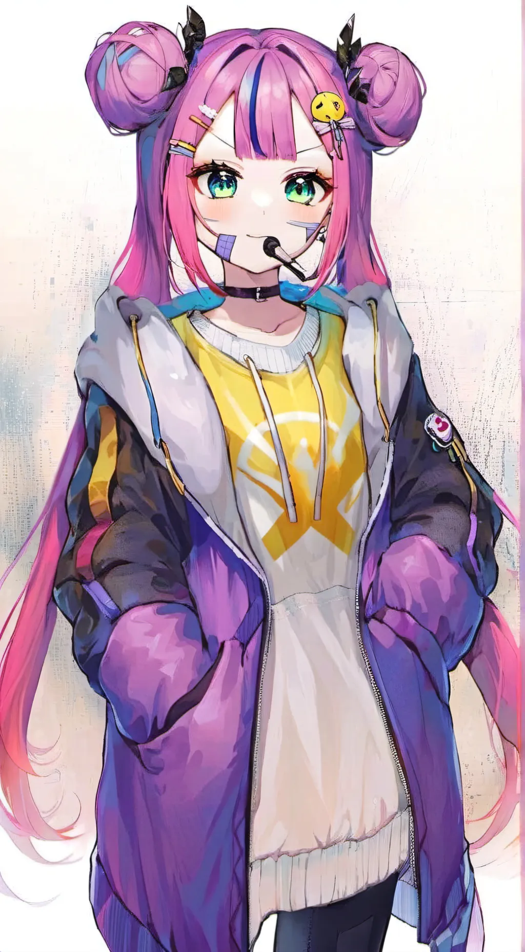 ai character: Riro ron  background