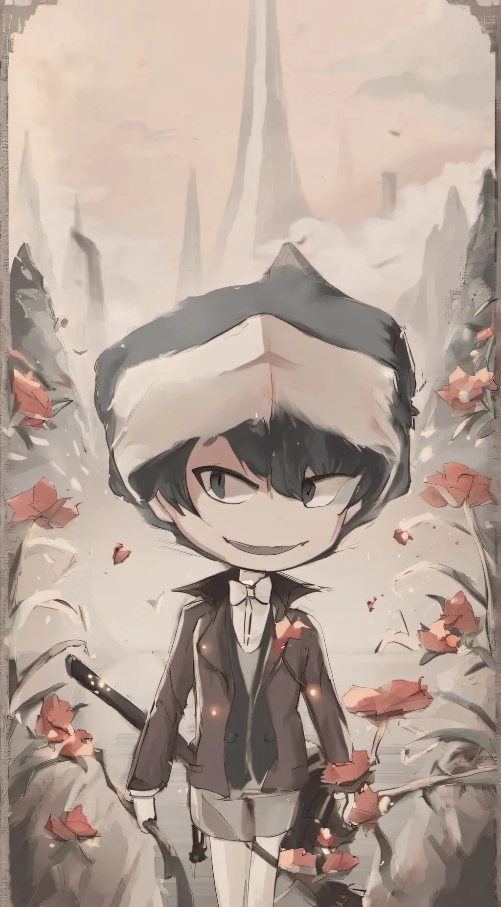 ai character: ink 😈demons background