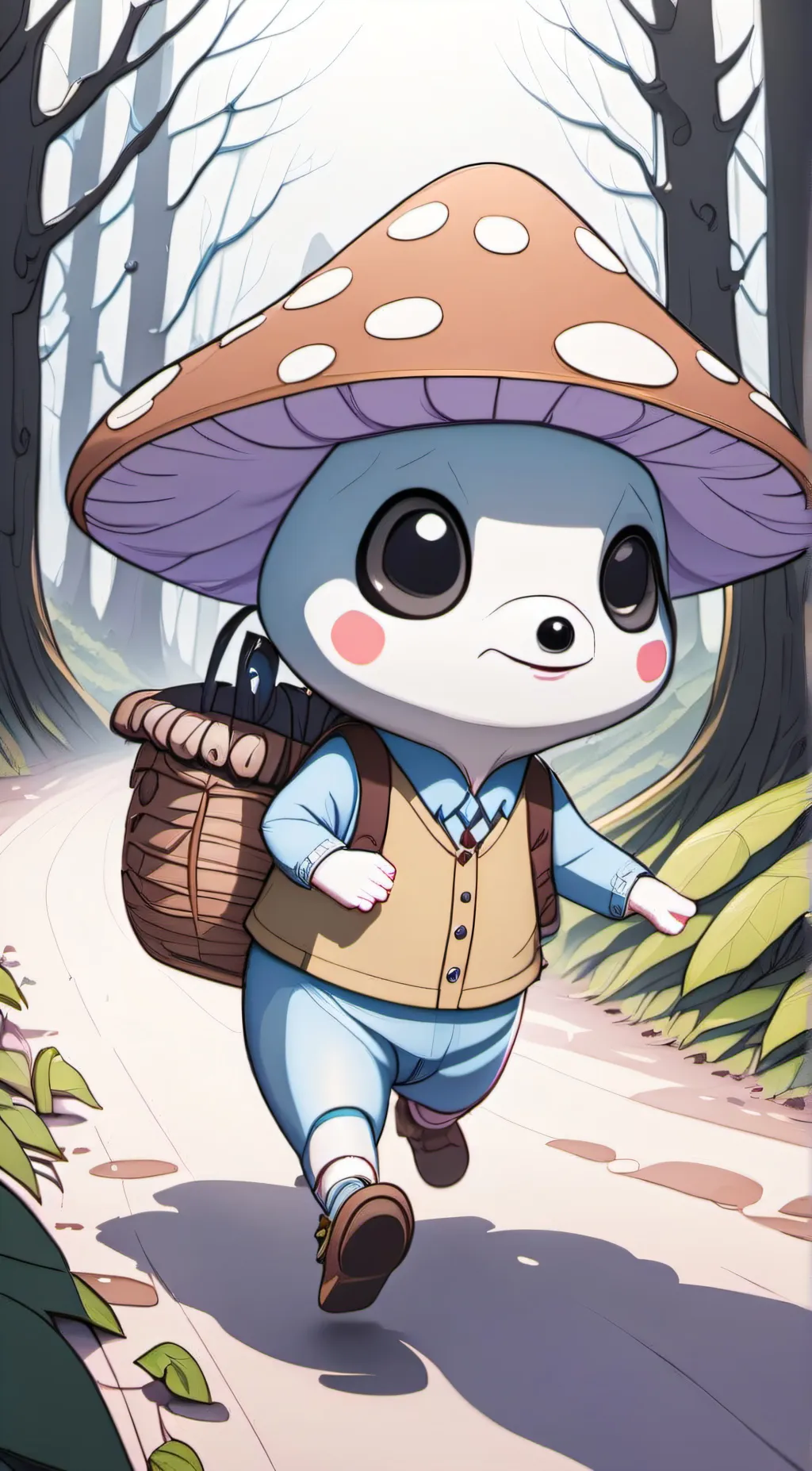 ai character: smurf cat background