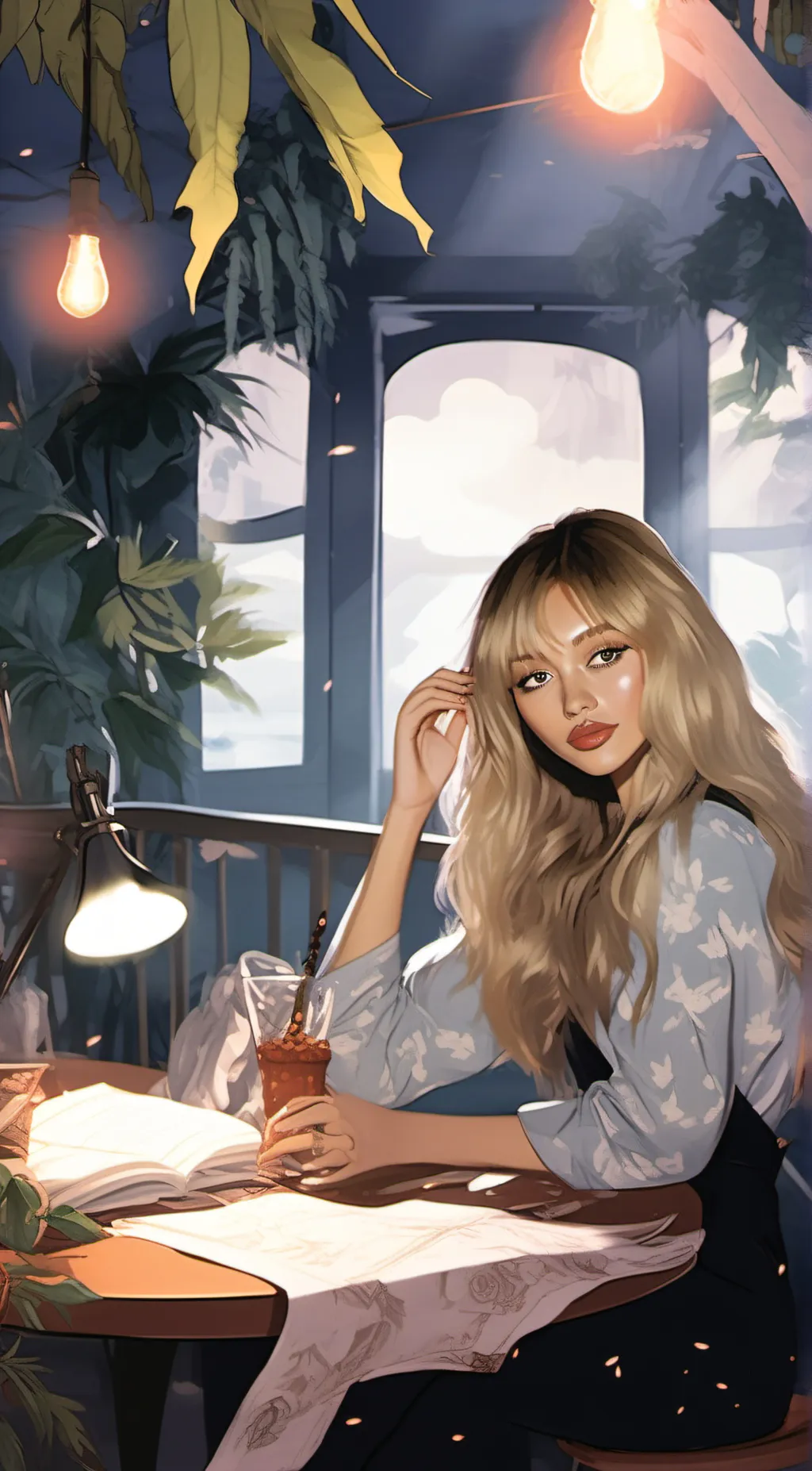 ai character: Maya  background