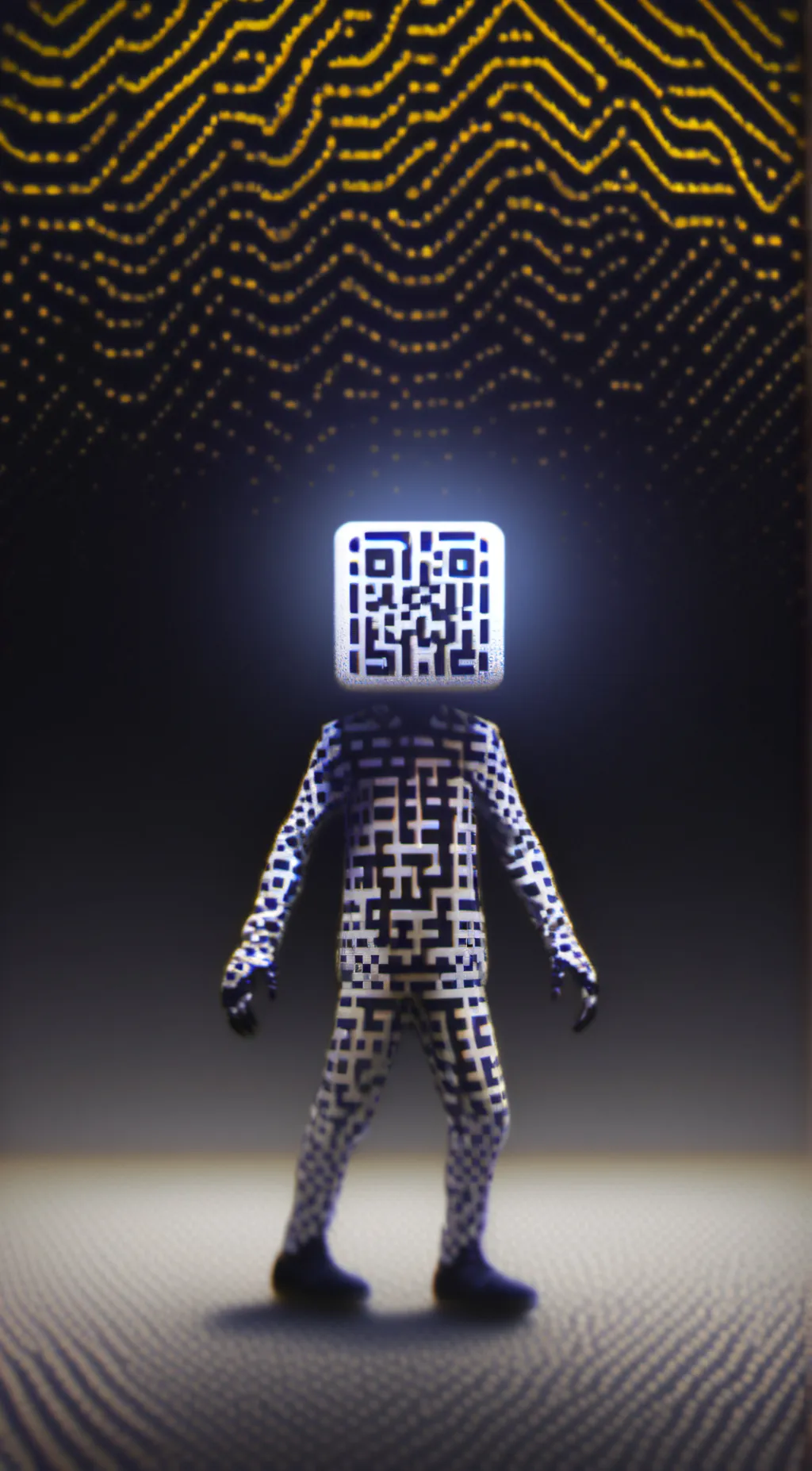 ai character: QR background