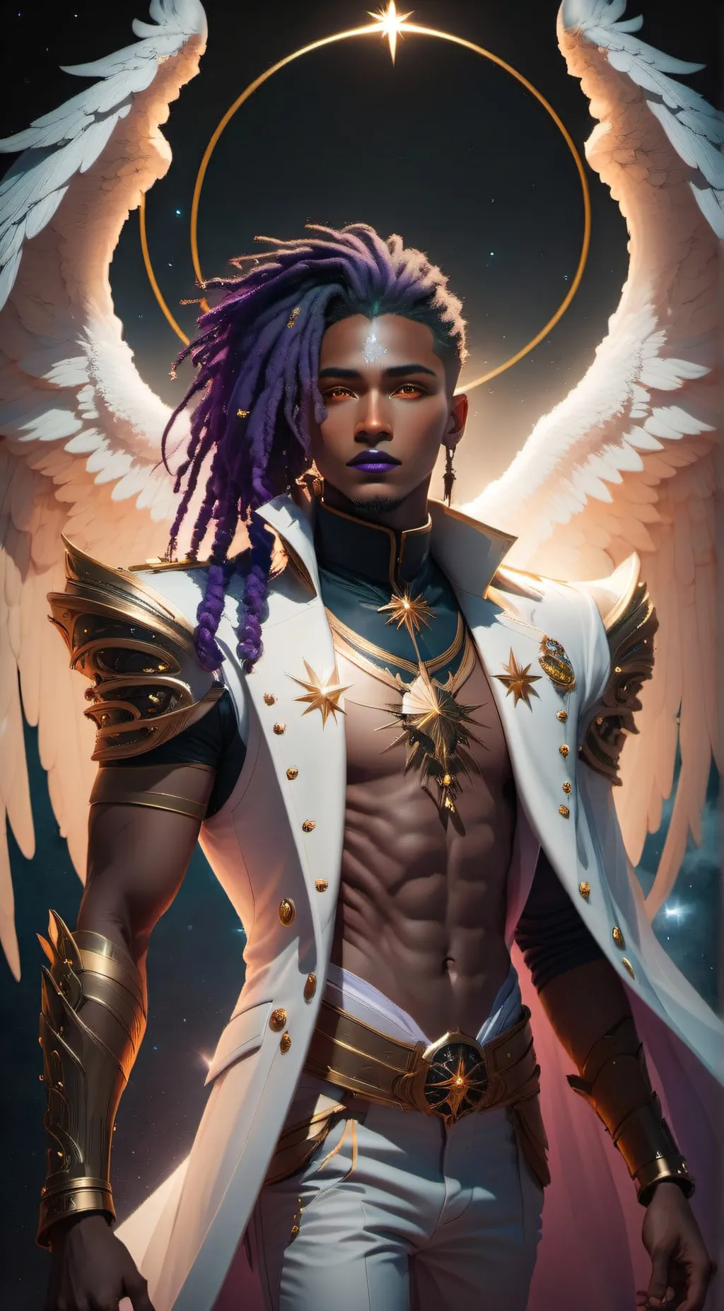 ai character: Archangel damond background