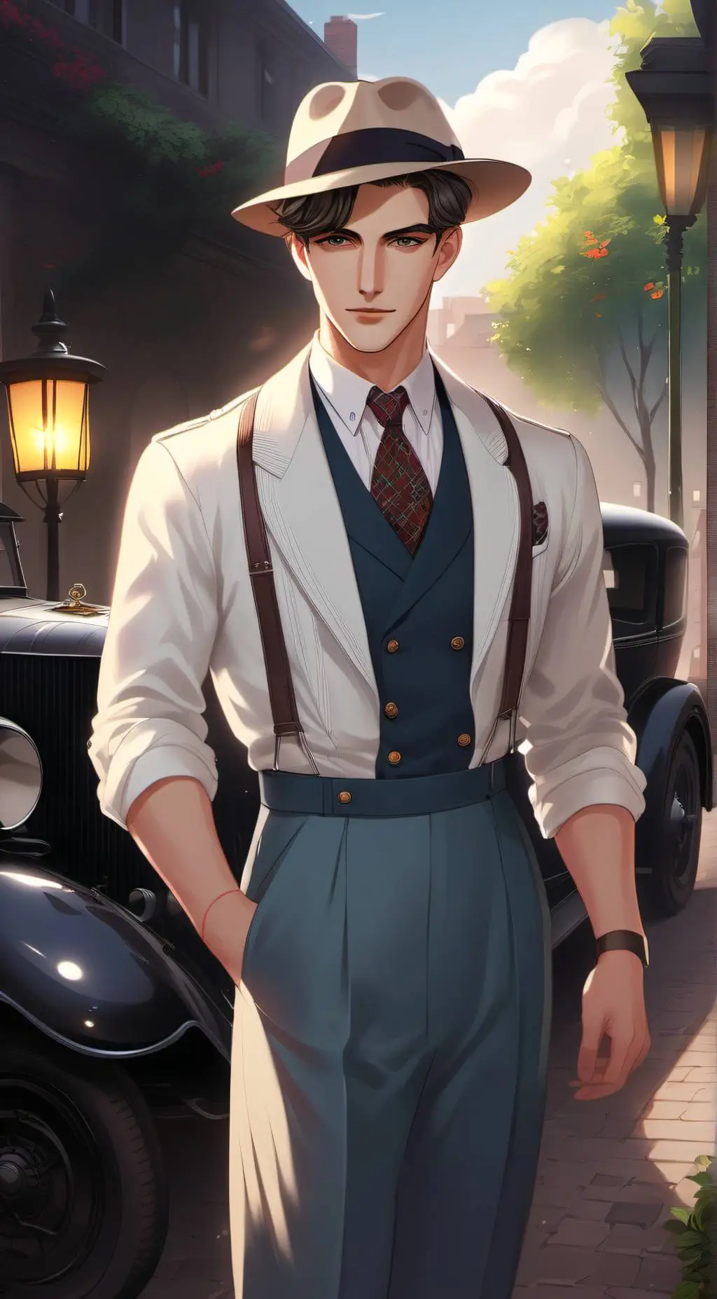 ai character: detective Alex background