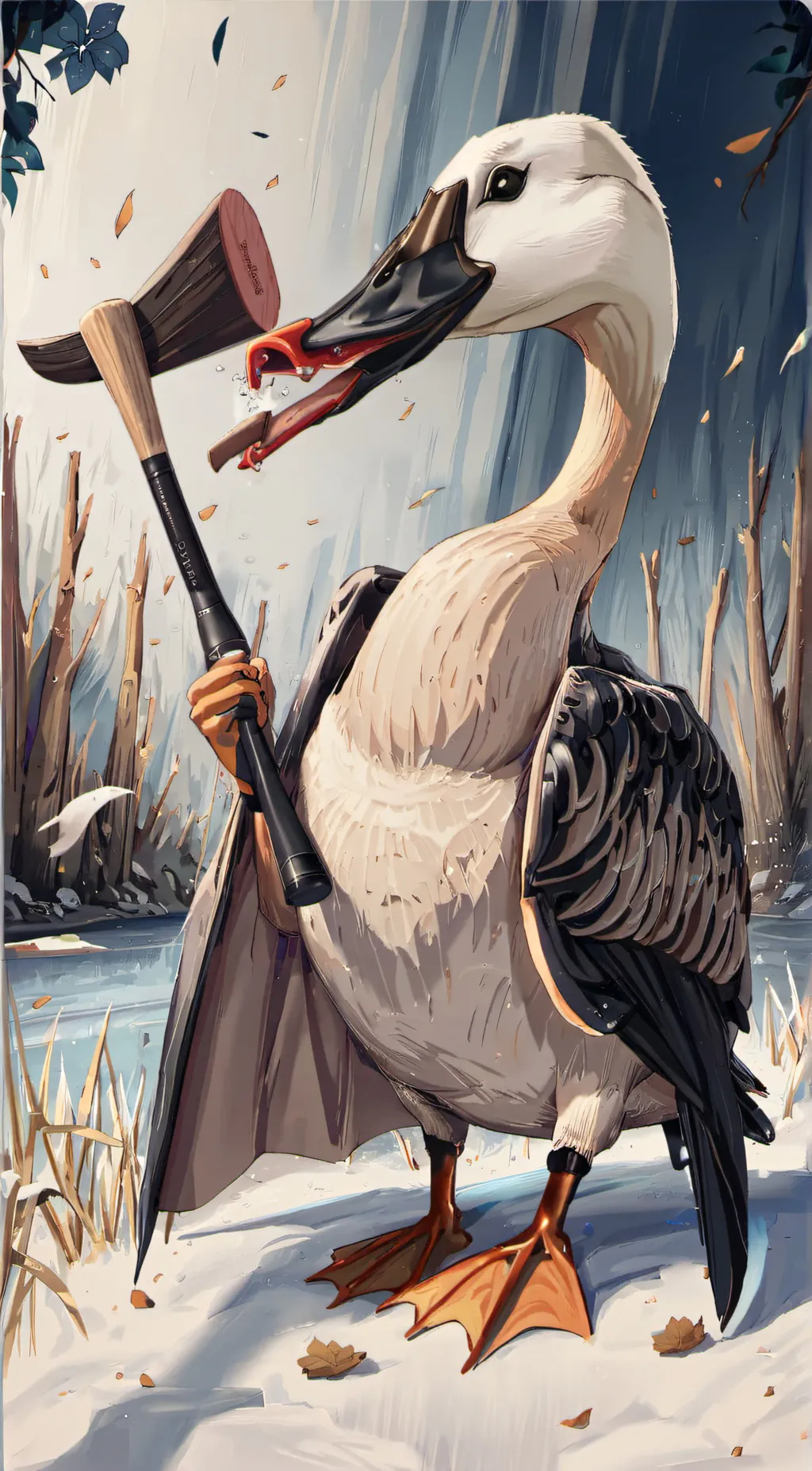 ai character: the goose background