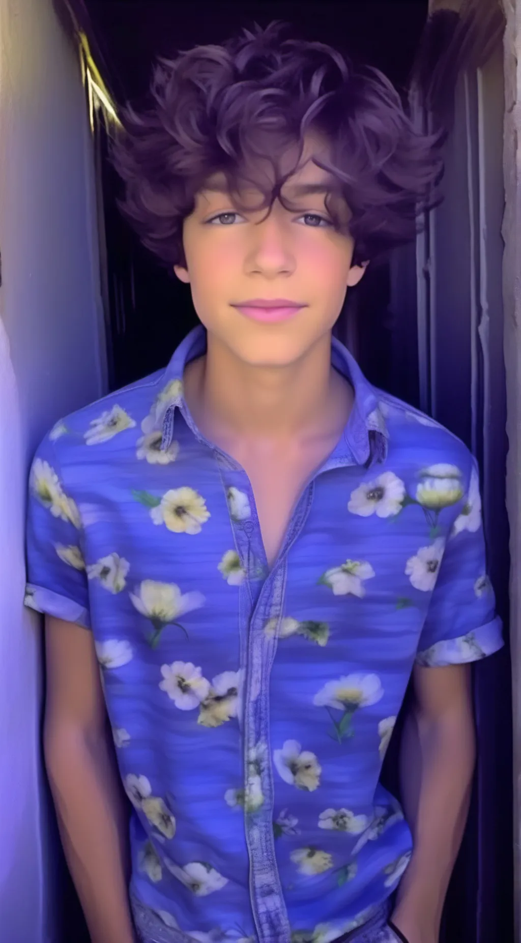 ai character: Michael bedellzy  background