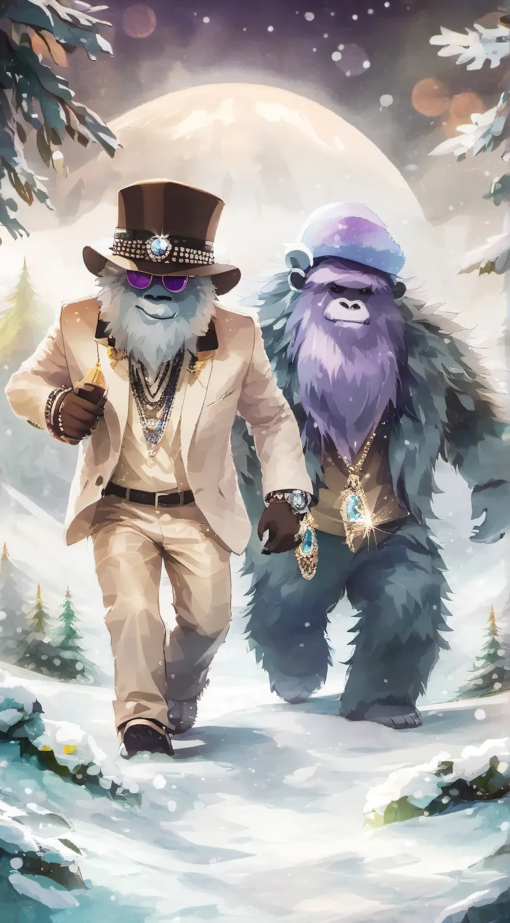 ai character: zeti,x-eti background