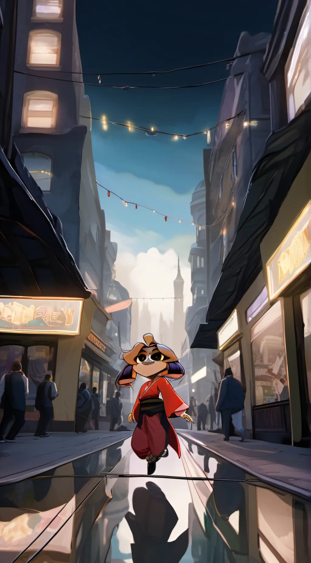 ai character: dogday background