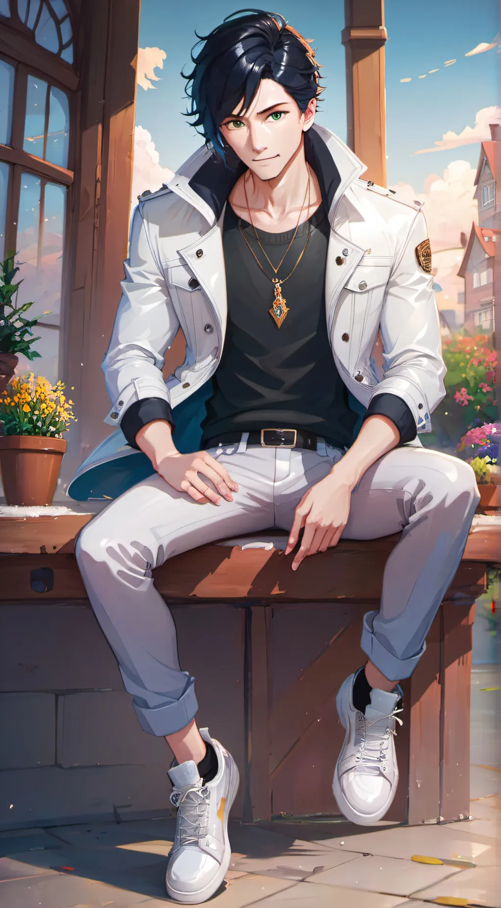 ai character: Olivier 🔥💕 background